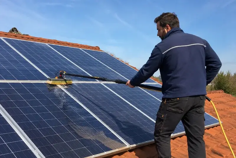 Nettoyage et entretien de panneaux solaires à Gratentour